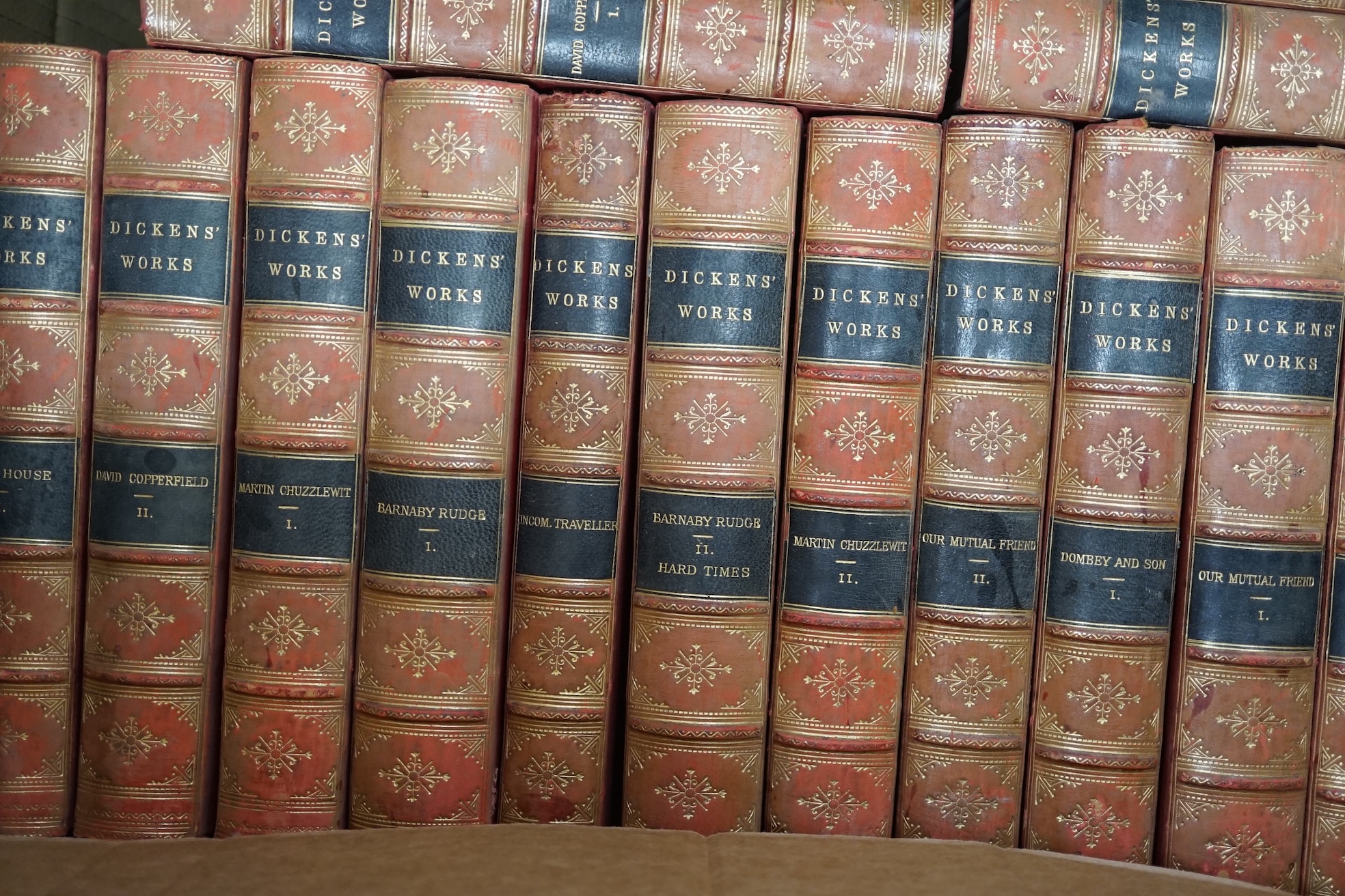 Dickens works (29 vols), History of His Own Time (6 vols) and Sacred and Legendary Art (1 vol)